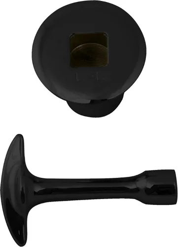 Vista 7 de Westbrass R500-62 Kit de ajuste de válvula de llave de encendido de gas NPSM de 3/4 de pulgada, color negro mate, paquete de 1