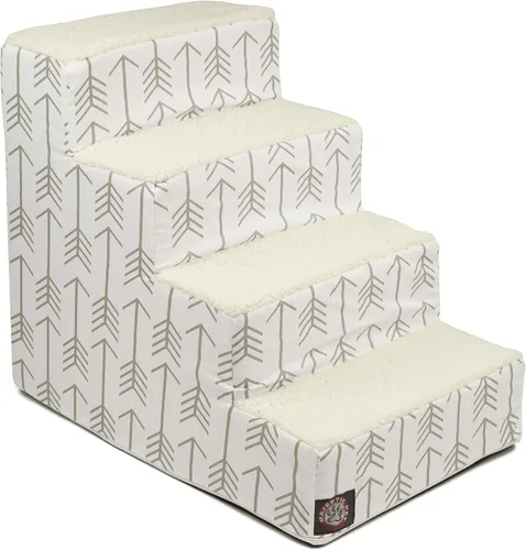 Vista 52 de Majestic Pet - Escaleras portátiles para mascotas suave escalón de espuma de sherpa escalones para perros y gatos rampa para cachorros