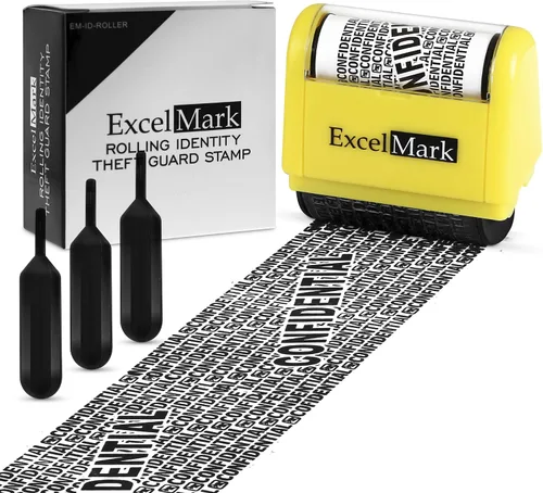 Vista 2 de ExcelMark - Sello de protección contra robo de identidad en forma de tubo