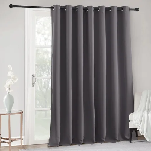 Vista 69 de RYB HOME Cortinas portátiles para puerta con privacidad, cortinas opacas y aislantes térmicas para dormitorio, armario, sala de estar, comedor, Beige