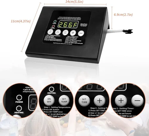 Vista 2 de 990050048 Piezas de repuesto para panel de control digital, compatibles con Masterbuilt MB ESQ30B, ESQ30S, 20070106, 20070206, 20072010, 20070910