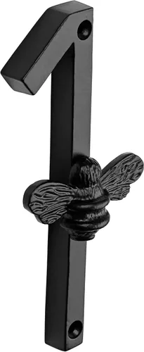 Vista 9 de Brass bee Número de casa con diseño de abeja Placa moderna de 5 pulgadas para letreros de puerta Números de dirección de casa de calle, metal
