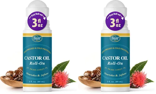 Vista 13 de Baar Productos - Aceite de ricino Roll-On 3 oz [Salud y Belleza] Aceite de ricino orgánico, aplicador fácil de enrollar, rutina de cuidado