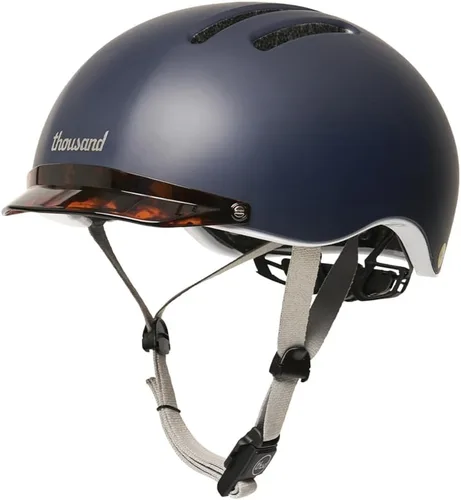 Vista 5 de Thousand Capítulo Collection - Casco de bicicleta para adultos con tecnología MIPS (azul marino, talla M)