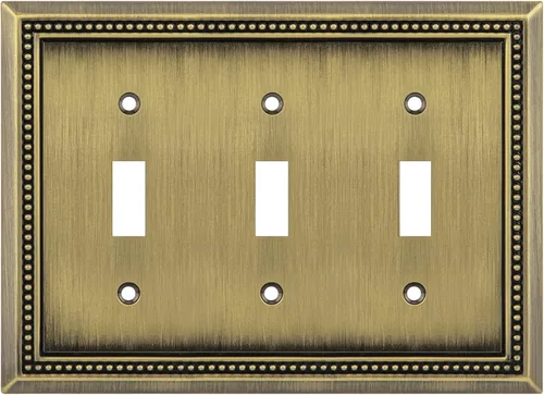 Vista 79 de Henne Bery Sunken Pearls Placa de Pared Decorativa de Servicio Pesado Placa de Interruptor Cubierta de Tomacorriente
