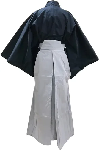 Vista 2 de Edoten Japonés Samurai Hakama Uniforme NV-GY M, Hkmsnvgy3