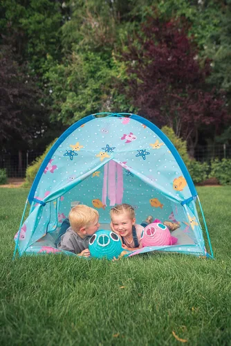 Vista 5 de Pacific Play Tents Sea Buddies - Tienda de campaña de cúpula de juego, 48 x 48 x 42 pulgadas de alto, multicolor