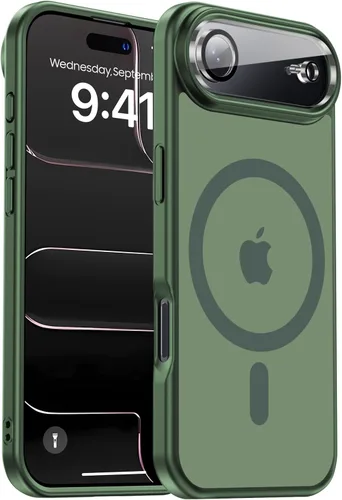 Vista 138 de Funda magnética para iPhone Air con protector de lente de cámara, protección grado militar de 10 pies, compatible con funda MagSafe Slim para iPhone