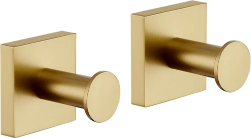 Vista 17 de KOKOSIRI Ganchos para bata, ganchos para toallas de baño, para pared, armario, cocina, toallas colgantes, accesorios de baño, color negro con acero