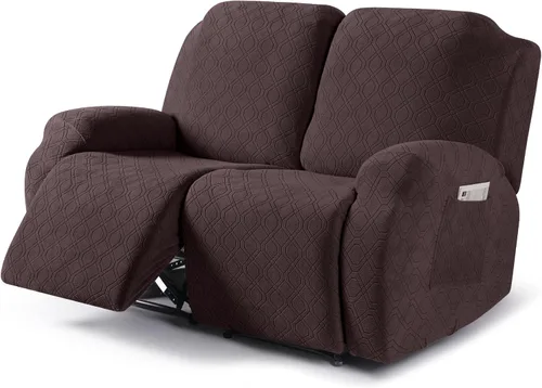 Vista 37 de VANSOFY Funda para silla reclinable, 3 piezas elásticas para silla reclinable, funda suave para silla reclinable, protector de muebles para perros