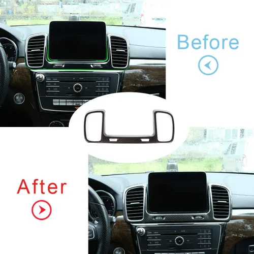 Vista 2 de YIWANG - Marco decorativo para Mercedes Benz GLS GLE (2015-2019), Fibra de carbono