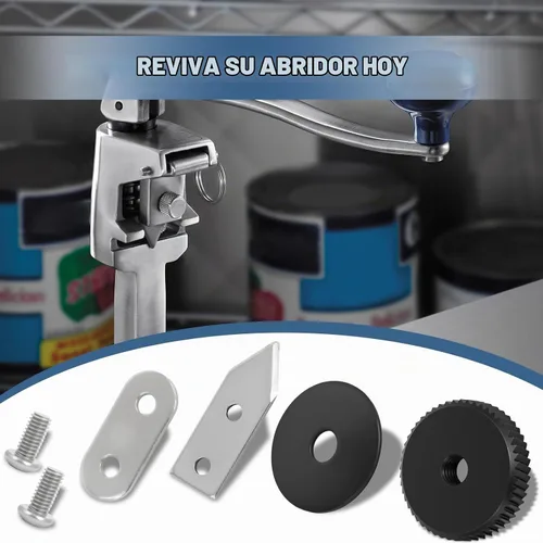 Vista 7 de Kit de cuchillas y engranajes KT1100 compatible con el abrelatas comercial