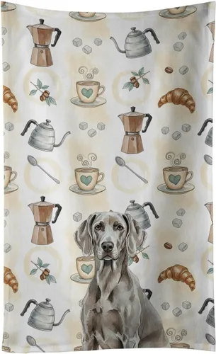 Vista 123 de Caroline's Treasures Afghan Hound - Toalla de cocina para barra de café, terciopelo frontal y lazo de algodón, lavable a máquina Sabueso afgano