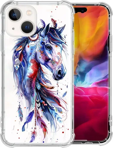 Vista 72 de CARLOCA Funda compatible con iPhone 7 Plus para niña, transparente con increíble diseño de nebulosa espacial, diseño de plástico a prueba de golpes