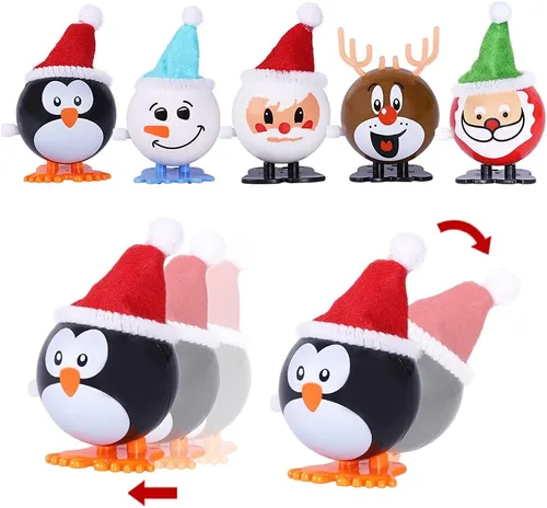 Vista 4 de Max Fun 18 piezas de relleno de calcetines de Navidad juguetes de cuerda
