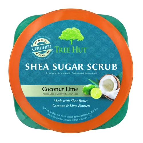 Vista 3 de Tree Hut - Exfoliante corporal de azúcar de karité, coco y lima, 18 onzas