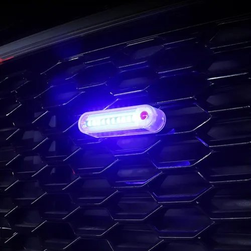 Vista 6 de Aolyty Luces de advertencia solares, luz LED intermitente solar impermeable, paquete de 2 luces estroboscópicas solares para camiones, vehículos