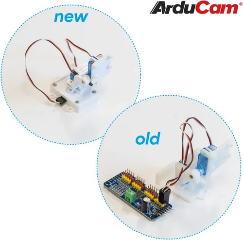 Vista 4 de Arducam Plataforma de inclinación panorámica de cámara mejorada compatible con módulo de cámara Raspberry Pi 3/V1/V2, tablero Nvidia Jetson