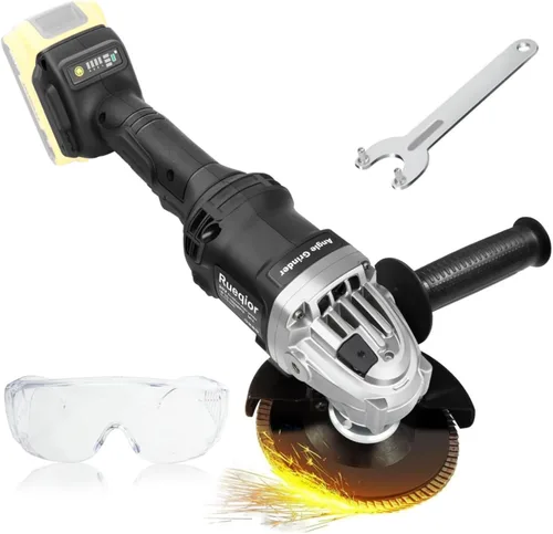 Vista 6 de Amoladora Angular Inalámbrica para Batería MAKITA de 18 V, Amoladora sin Escobillas de 4-1/2 Pulgadas, 3 Velocidades Variables para Cortar, Moler