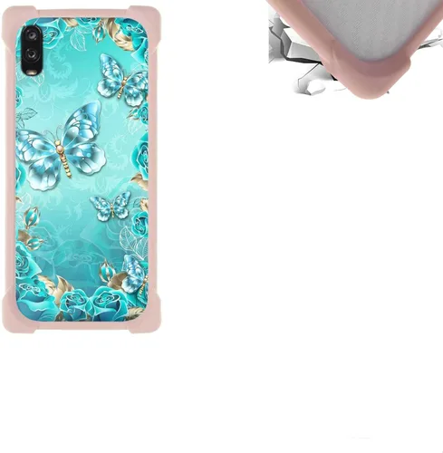 Vista 14 de jioeuinly Funda compatible con ZTE Blade X1 5G Phone Case PC Backplane + cubierta de silicona suave marco XSH