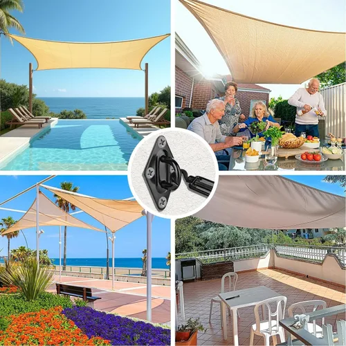 Vista 6 de HOMPER Kit de accesorios de vela de 6 pulgadas para vela rectangular