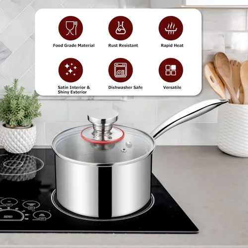 Vista 8 de Homikit - Juego de utensilios de cocina y cacerola de silicona, 15 utensilios de cocina con soporte para utensilios de cocina antiadherentes
