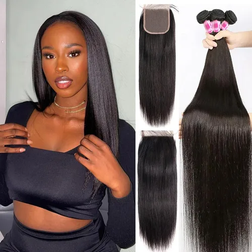 Vista 29 de Paquetes Bob Liso 3 Paquetes de Cabello Humano Corto 10, 10 y 10 Pulgadas, 100% Cabello Crudo Sin Procesar, Tejido Rápido, Color Negro Natural