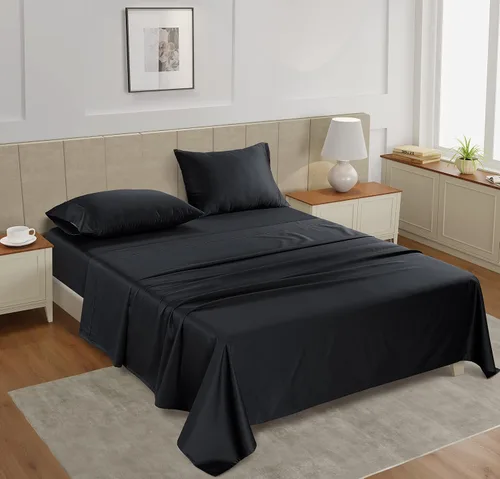 Vista 2 de Lane Linen Juego de 2 fundas de almohada 100 % de algodón, tamaño estándar, se adapta a almohadas estándar y Queen, fundas de almohada lujosas