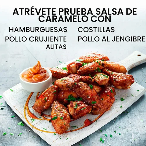Vista 6 de King's Cupboard Salsa de caramelo orgánica: la salsa perfecta para helado, salsa de frutas, cobertura de postres, llovizna de caramelo para café
