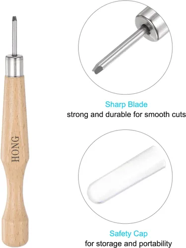 Vista 4 de uxcell Cuchillo para tallar madera, cinceles, acero al carbono 50# de 0.059 in, pequeño triángulo para esculpir Graver para manualidades, escultura