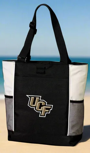 Vista 2 de Broad Bay UCF Tote Bags University of Central Florida Totes Knights Logo, 600D Polyester Canvas, Adjustable Web Handles, Front Pocket, Side Mesh