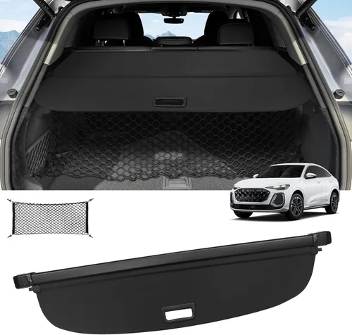 Vista 8 de Sze Cubierta de carga para Jeep Grand Cherokee 2022 2023 2024 2025 2026 (2 filas; WL) 4XE retráctil para maletero, cubierta de seguridad negra