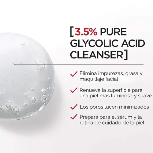 Vista 5 de L'Oreal Paris Revitalift - Gel limpiador iluminador con ácido glicólico puro al 3,5% con ácido salicílico, 6,7 onzas líquidas