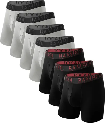 Vista 15 de BAMBOO COOL Calzoncillos tipo bóxer ultra suaves para hombre, paquete