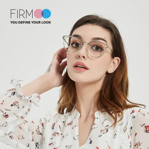 Vista 2 de Firmoo Lentes de bloqueo de luz azul para computadora para mujeres/hombres, antifatiga ocular antirayos azules
