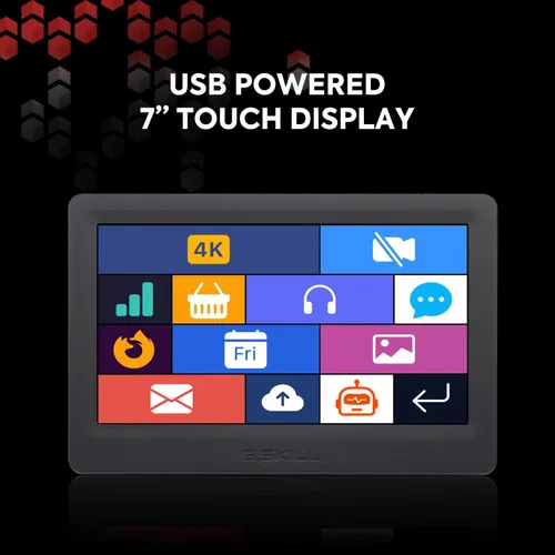 Vista 4 de G.SKILL WigiDash - Panel de Comando para PC, Pantalla Táctil de 7 pulgadas, Hasta 20 (5 x 4) Cuadrícula de Widgets, Teclas de Acceso