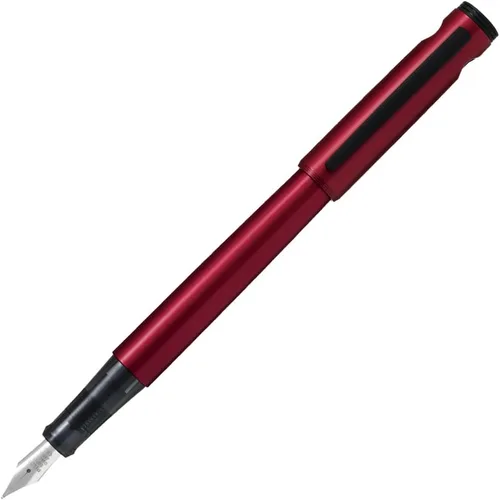 Vista 3 de Pilot Cocoon Pluma estilográfica de punta mediana con cuerpo de titanio (FCO-3SR-TI-M)