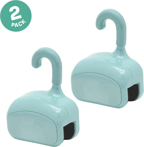 Vista 2 de Kitty City Clip rascador para gatos sobre la puerta – Soporte vertical para rascador para gatos – Protege muebles y puertas – Se adapta a la mayoría