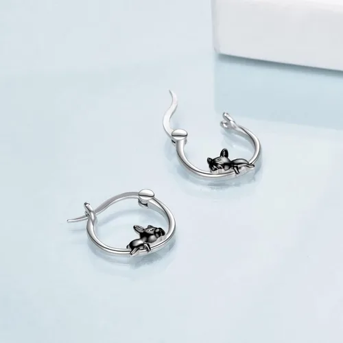 Vista 65 de VONALA Bonitos aretes de aro de plata de ley 925, regalos de cumpleaños para mujer
