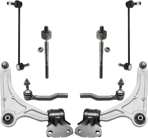 Vista 278 de Detroit Axle - Kit de brazos de control de extremo de 8 piezas para Toyota 2001-2003 Highlander 2002-2003 Camry Lexus ES300, 2 conjuntos de brazos