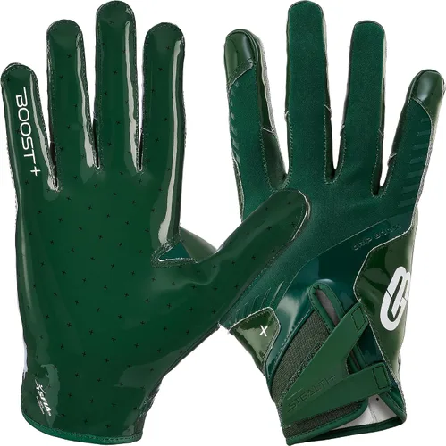 Vista 6 de Guantes de fútbol Grip Boost - Tecnología Stealth 6.0 Boost Plus adhesiva sólida - Guantes de fútbol para receptores amplios, tallas para hombres