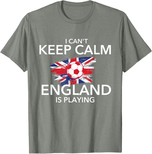 Vista 32 de I Can't Keep Calm England Is Playing - Camiseta para amantes del fútbol, Negro