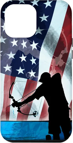 Vista 26 de Bowfishing American Flag Bow Hunting for Fish bowfisher Case for iPhone 17