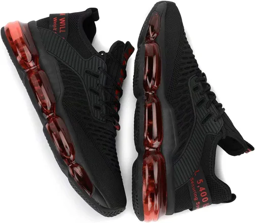 Vista 7 de Kapsen - Zapatos deportivos para hombre con amortiguación de aire, ideales para correr, tenis, caminar, gimnasio y trotar