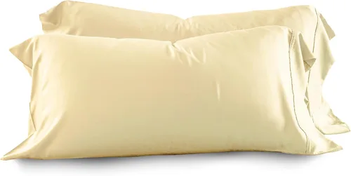 Vista 28 de Olive + Crate Tencel - Fundas de almohada de eucalipto, 100% Tencel Lyocell fundas de almohada refrescantes para personas que duermen con calor