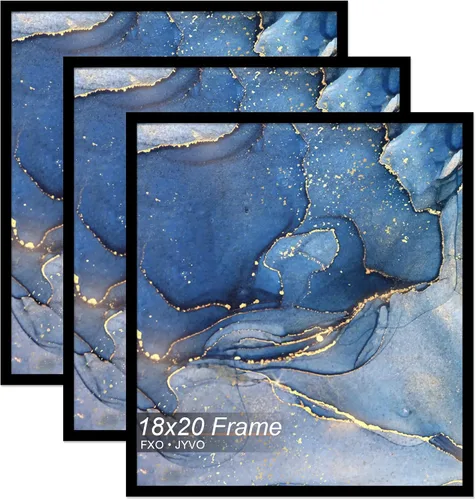 Vista 182 de Fxojyvo Marco de fotos de 5 x 8 pulgadas, marco negro para póster de fotos de 5 x 8 pulgadas, peso ligero y altamente transparente, marco de 5 x 8