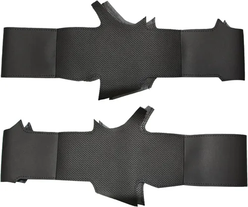 Vista 2 de MEWANT Funda de Volante de Cuero Artificial Negro Cosida a Mano para Nissan Altima 2013-2018 / Rogue 2014-2016 Nissan Altima 2013-2018 / Rogue