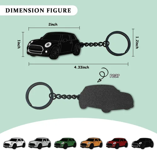Vista 2 de Llavero Cooper, para accesorios Cooper/Cooper S 2014-2022,Llavero de metal