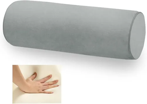 Vista 10 de Almohada de espuma viscoelástica 16x6 para el cuello para dormir, alivio del dolor de cuello, para dormir de lado, espalda o estómago, para coche