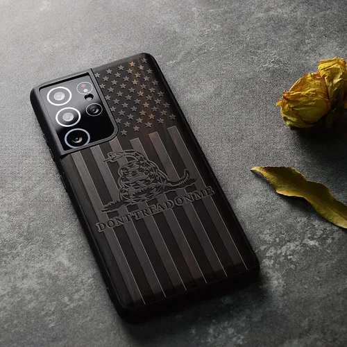 Vista 4 de Carveit Funda de madera para Galaxy S21 Ultra [madera natural y TPU suave] a prueba de golpes, híbrida, funda de madera única compatible con Samsung